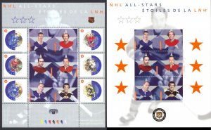 Canada Sc# 1935 MNH Pane/6 (in folder) 2002 48c NHL All Stars