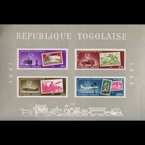 TOGO 1963 - Scott# C34a S/S Mail Service NH