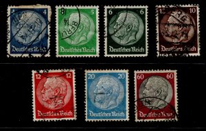 Germany #391,392,403,405,406.408.412 Definitives Used