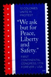 SC# 5939 - (73c) - First Continental Congress - 250th Anniversary - USED single
