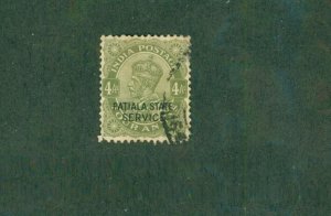 PATIALA INDIAN STATE O54 USED BIN $2.00