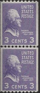 # 851 MINT NEVER HINGED THOMAS JEFFERSON