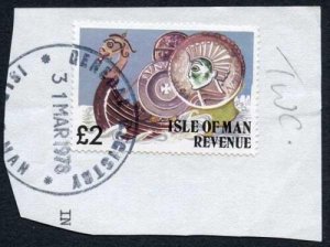 Isle of Man Two Pound Multicoloured QEII Pictorial Revenue CDS On Piece 