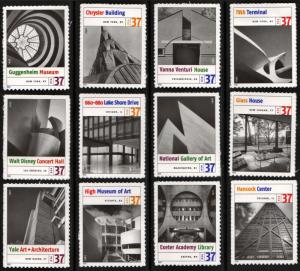 SC#3910 37¢ American Architecture Singles (2005) SA