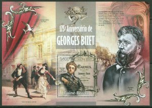 GUINEA BISSAU 2013 150th BIRTH  ANNIVERSARY OF GEORGES BIZET SOUVENIR SHEET MINT