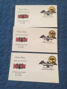 3 FDC BATMAN spotlight