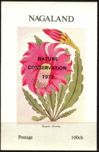 Nagaland Flowers (1) Overp.  Nature Conservation 1973  S/S MNH Cinderella !