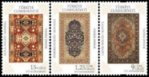 Turkey 2014 MNH Official Stamps Scott O320-322 Carpets
