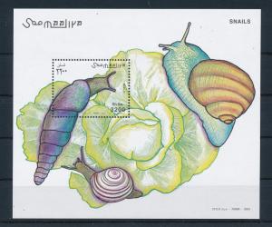 [28590] Somalia 2003 Insects Insekten Insectes Snails MNH Sheet