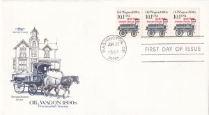 1988, Oil Wagon-1890's, Art Master, FDC (E14439)