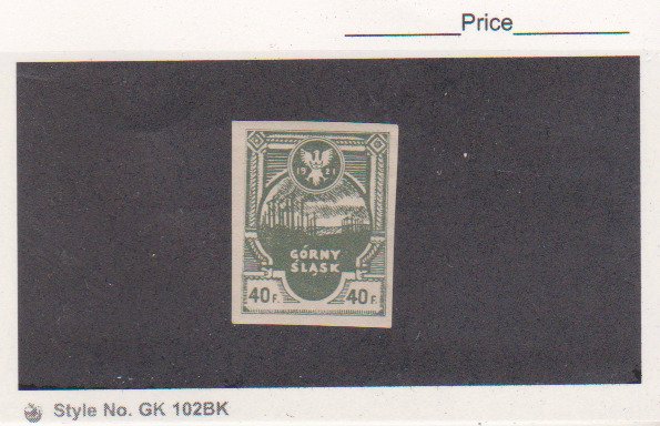 MNH 1921 Poland 40 F Stamp Upper Silesia Gorny Slask Imperforated   4c29bb740de40f602979d3b3bfc106c3 800 