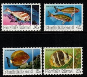 NORFOLK ISLAND SG334/7 1984 REEF FISH MNH