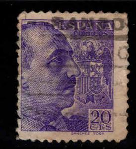 SPAIN Scott 678 Used Franco stamp