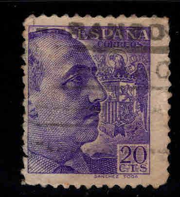 SPAIN Scott 678 Used Franco stamp