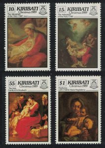 Kiribati Rubens Corregio Christmas Paintings 4v 1989 MNH SG#318-321