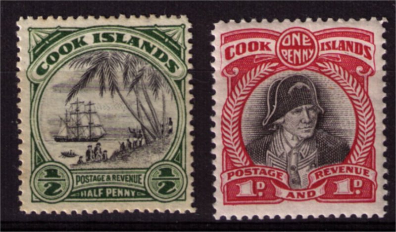 COOK ISLANDS - 1932 SG99-100 Mint Stamps