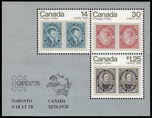 Canada - Scott 756a - Mint-Never-Hinged - Souvenir Sheet of Three