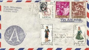 NASA recovery hand stamp on Spain cover