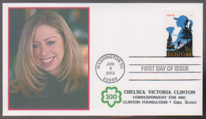 2012 Girl Scouting First Day Cover CHELSEA CLINTON J132