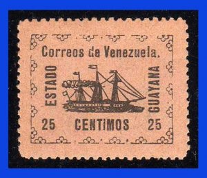 1903 - Guyana - Venezuela - Scott n  05 - MNH - Vapor Banrigh - VE - GU- 68