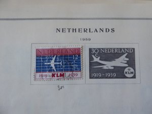 Netherlands 1872-1965 Stamp Collection on Scott International Pages