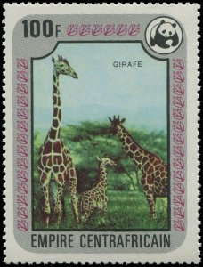 Central African Republic 1978 Sc 323-328 Rhino Crocodile Cheetah Giraffe $34.10