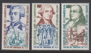 Cameroun C227-9 American Bicentennial mnh