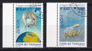 2001 - VATICAN - Scott #1180-1181 -  USED