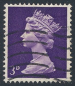 GB  Machin 3d   SG 729    1 band  Used SC# MH5  see scans & details