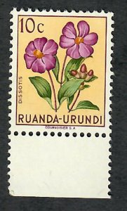 Ruanda-Urundi #114 Flowers Mint Hinged single