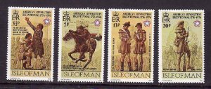 Isle of Man-Sc#78-81- id5-unused NH set from the sheet-American Bicentennial-