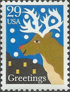 # 2792 MINT NEVER HINGED ( MNH ) RED NOSE RAINDEER