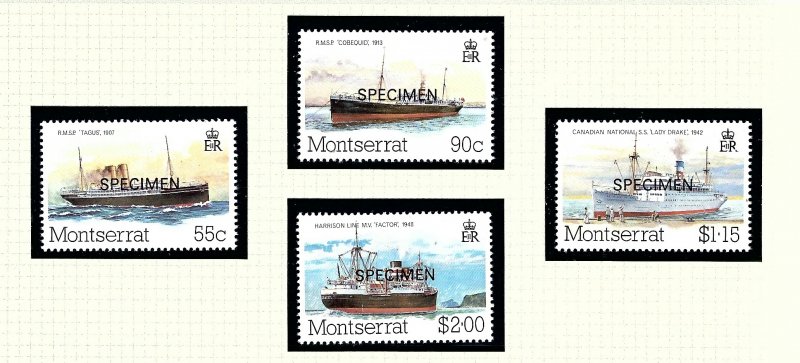 Montserrat 539-42 MNH 1984 Overprinted SPECIMEN     (KA)