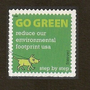 US 4524f Go Green Go Green F single MNH 2011