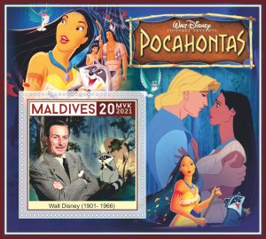 Stamps. Cartoons. Disney.   2021 year 6 sheets perforated MNH**