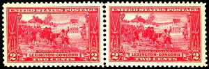 U.S. #618 MINT PAIR OG LH 