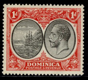 DOMINICA GV SG73, 1d black & scarlet, M MINT. Cat £17.