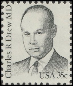 1981 Charles Drew Black Heritage Single 35c Postage Stamp, Sc# 1865, MNH, OG