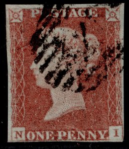 GB QV SG8, 1d red-brown PLATE 78, USED. Cat £38. NI