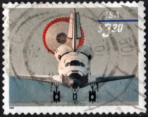 SC#3261 $3.20 Space Shuttle Landing Single (1998) Used