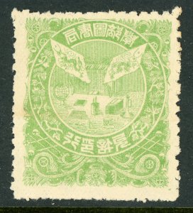 China 1885 Imperial Revenue Book/Caligraphy Green Taxation Stamp D547