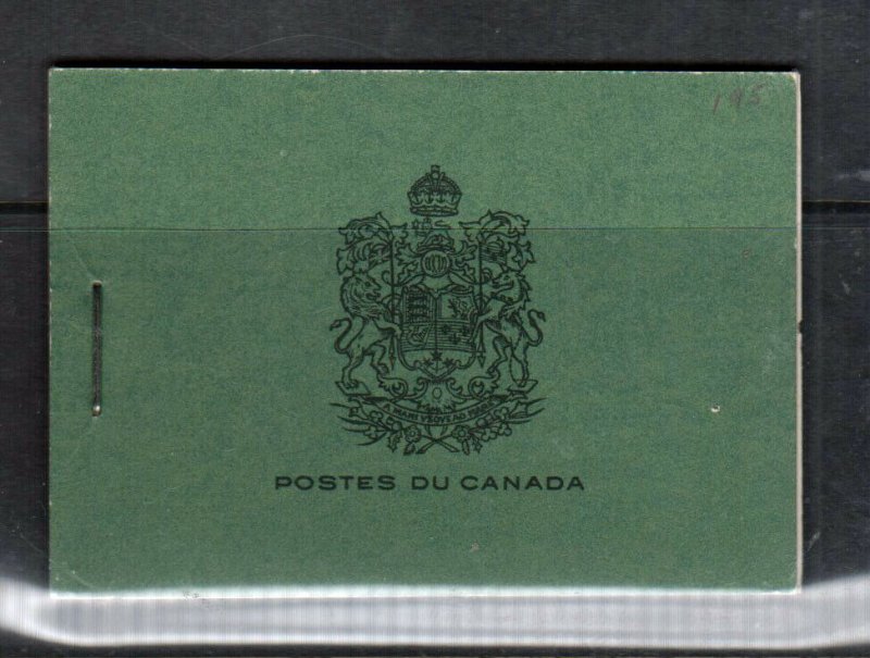 Canada Booklet #20a Very Fine Never Hinged French