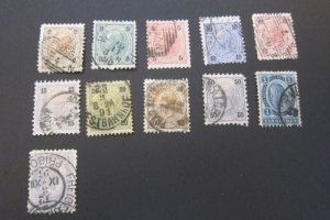 Austria 1890 Sc 52-8,60-3 FU