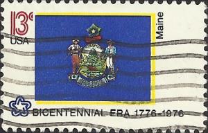 # 1655 USED STATE FLAG MAINE