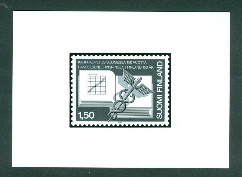 Finland. 1989 Black Print. Mnh. Business Education 150 Year. Sc.# 803