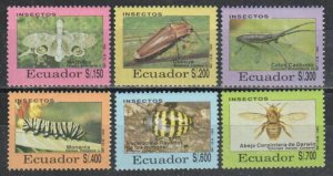 Ecuador Stamp 1309-1314  - Insects