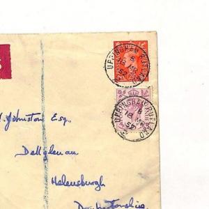 AC166 1952 GB Express *UPPINGHAM RUTLAND* Cover Dunbartons {Samwells-Covers}PTS