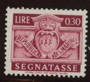 San Marino Scott J70 MH* 1945 postage due similar centering