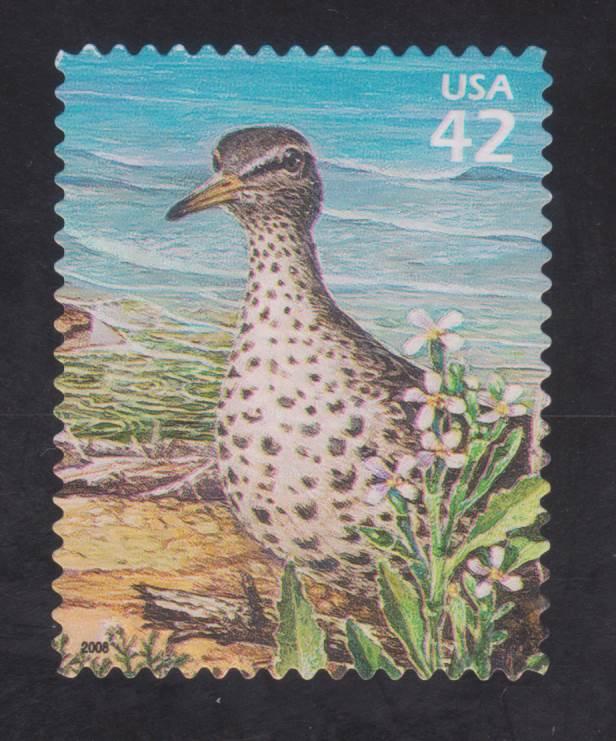 SC# 4352f - Great Lakes Dunes Spotted Sandpiper -  OFF PAPER