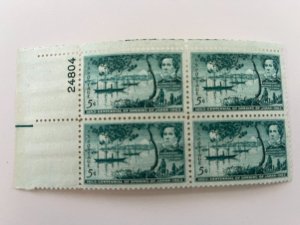 Scott 1021 - Plate Block Of 4 - Opening Of Japan - MNH -1953 stock photo